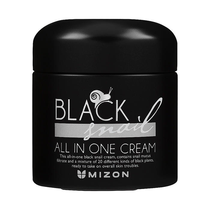 Mizon Black Snail All In One Cream — живильний крем для обличчя з муцином равлика, 75 мл